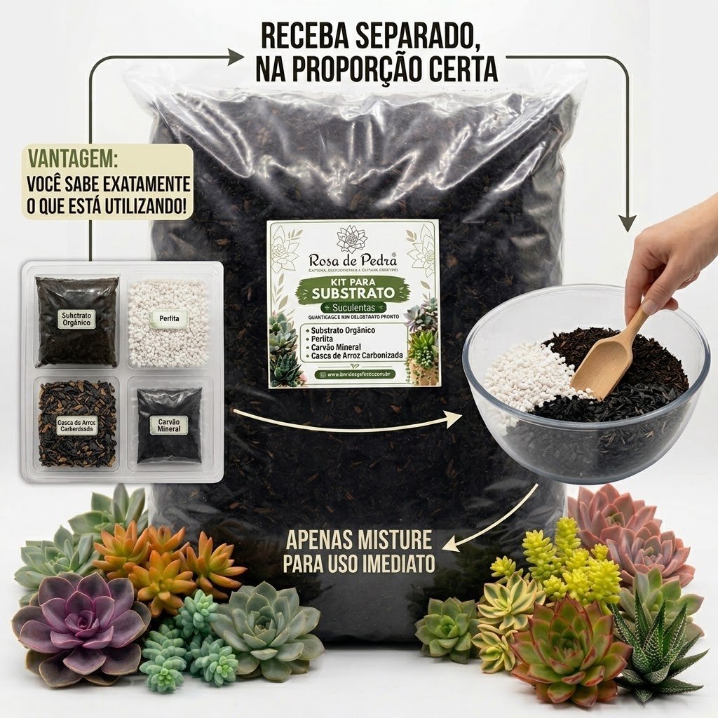 Kit Substrato Completo para Suculentas Premium 5Kg - Imagem 3